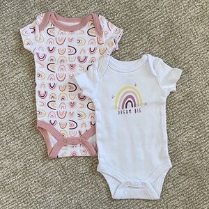 •The Peanutshell• Rainbow Onesie Set